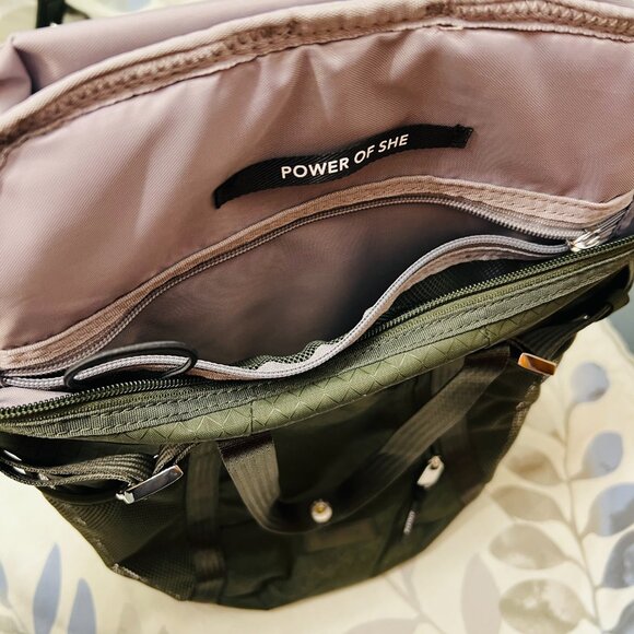 Athleta Excursion Backpack Olive Green Like New! - Picture 7 of 9